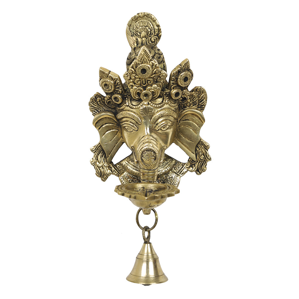 brass hanging diya 