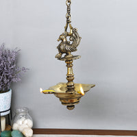 brass hanging diya 