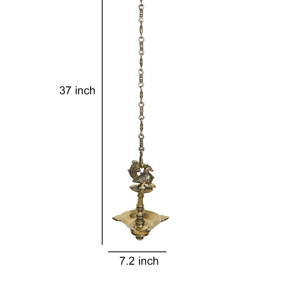 brass hanging diya 