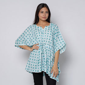 Sanganeri Block Print Cotton Kaftan (Short)