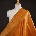 Orange Bhagalpuri Handwoven Pure Desi Tussar Silk Fabric 