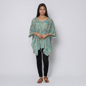 Sanganeri Block Print Cotton Kaftan (Short) 