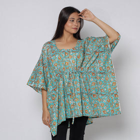 Sanganeri Block Print Cotton Kaftan (Short) 