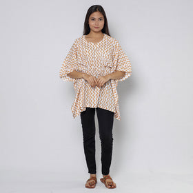 Sanganeri Block Print Cotton Kaftan (Short) 