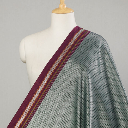 Green - Karnataka Khun Weave Cotton Fabric
