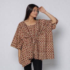 Sanganeri Block Print Cotton Kaftan (Short) 