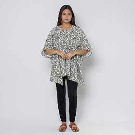 Sanganeri Block Print Cotton Kaftan (Short)