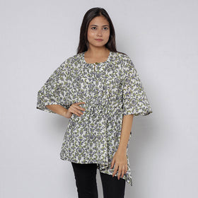 Sanganeri Block Print Cotton Kaftan (Short)
