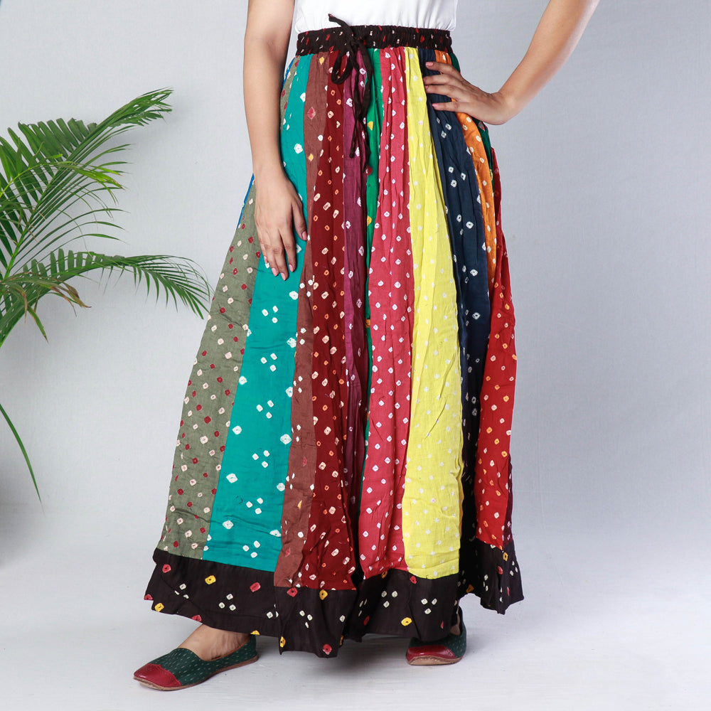 bandhani skirt 