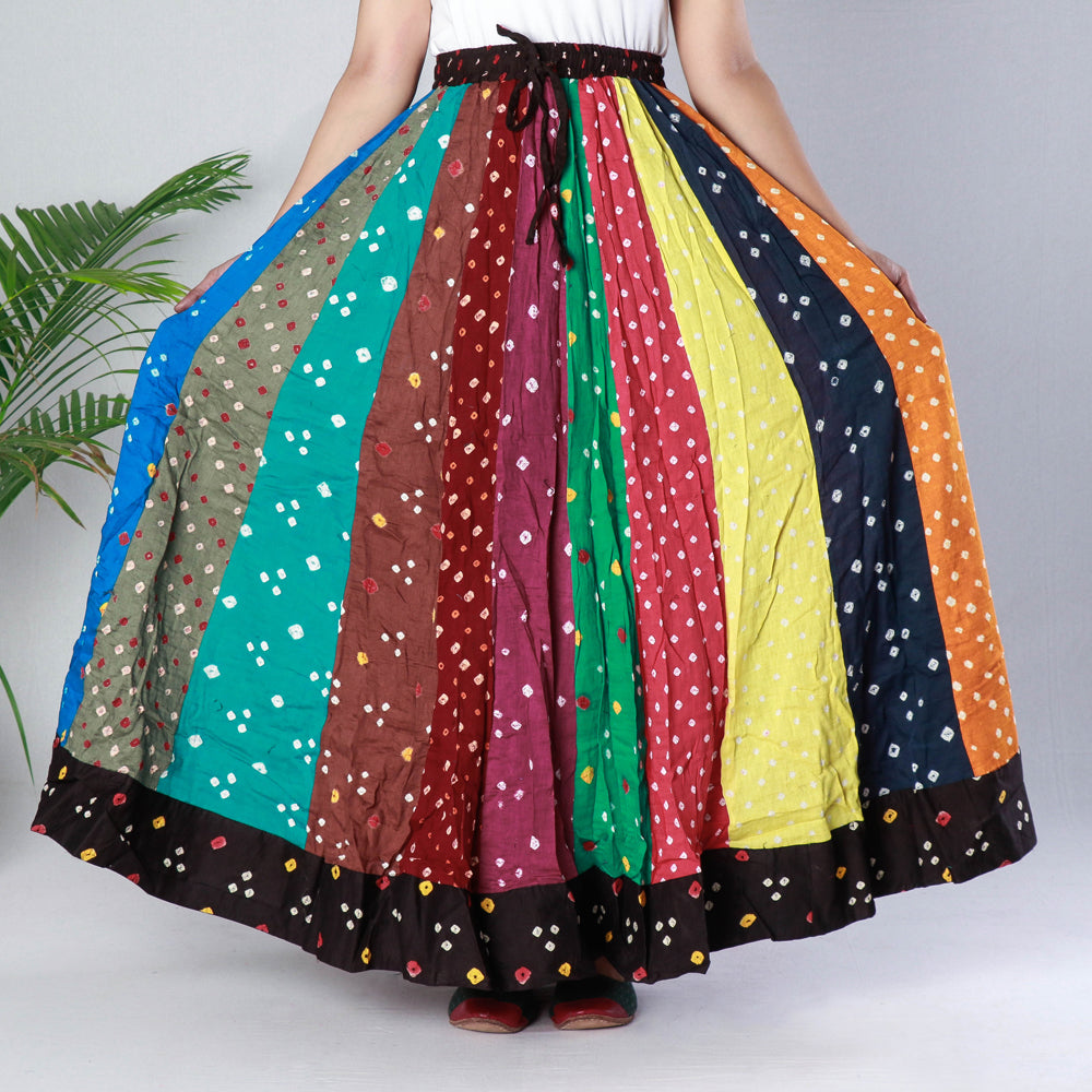 bandhani skirt 