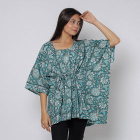 Sanganeri Block Print Cotton Kaftan (Short)