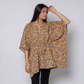 Sanganeri Block Print Cotton Kaftan (Short) 