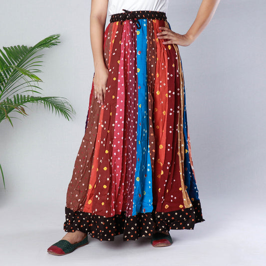 bandhani skirt 