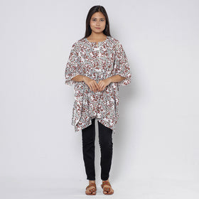 Sanganeri Block Print Cotton Kaftan (Short) 