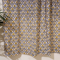 Multicolor - Sanganeri Block Print Cotton Door Curtain (7 x 3.2 feet) (single piece)