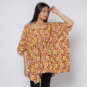 Sanganeri Block Print Cotton Kaftan (Short)