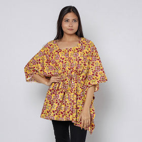 Sanganeri Block Print Cotton Kaftan (Short)
