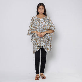 Sanganeri Block Print Cotton Kaftan (Short)