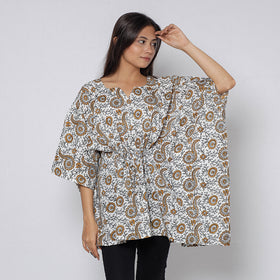 Sanganeri Block Print Cotton Kaftan (Short)