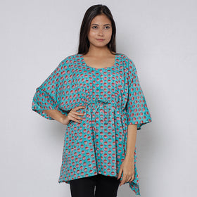 Sanganeri Block Print Cotton Kaftan (Short)