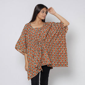 Sanganeri Block Print Cotton Kaftan (Short)