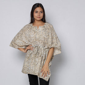 Sanganeri Block Print Cotton Kaftan (Short)