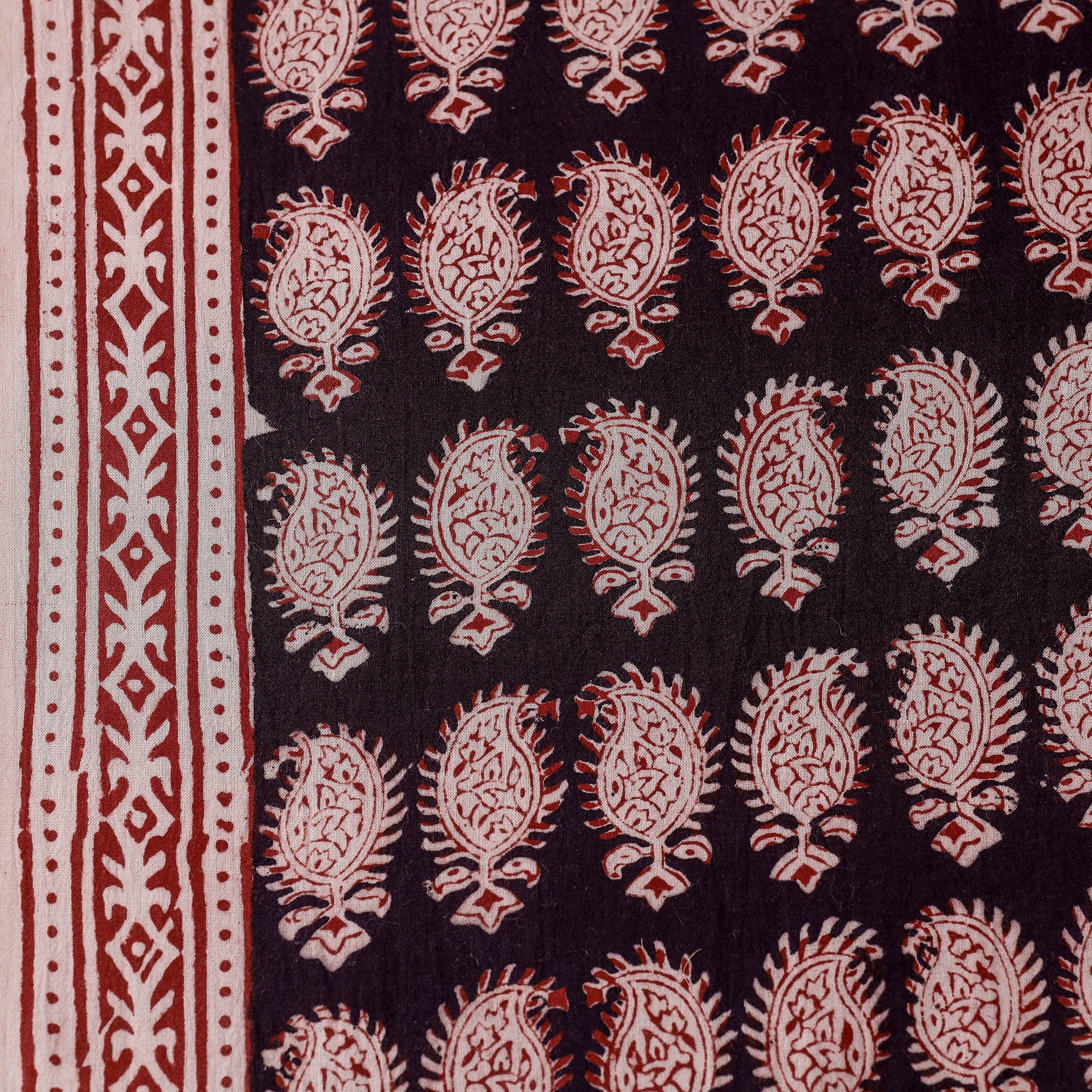  Bagh Block Printing Natural Dyed Cotton Fabric 