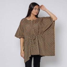 Sanganeri Block Print Cotton Kaftan (Short)
