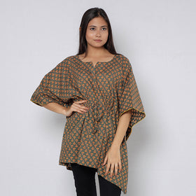 Sanganeri Block Print Cotton Kaftan (Short)