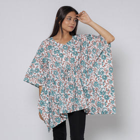 Sanganeri Block Print Cotton Kaftan (Short)