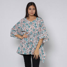 Sanganeri Block Print Cotton Kaftan (Short)