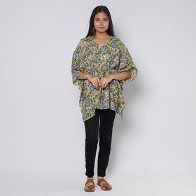 Sanganeri Block Print Cotton Kaftan (Short)