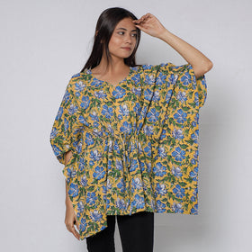 Sanganeri Block Print Cotton Kaftan (Short)