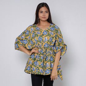 Sanganeri Block Print Cotton Kaftan (Short)