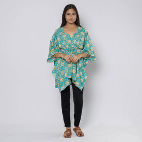 Sanganeri Block Print Cotton Kaftan (Short)