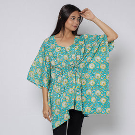 Sanganeri Block Print Cotton Kaftan (Short)