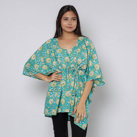 Sanganeri Block Print Cotton Kaftan (Short)