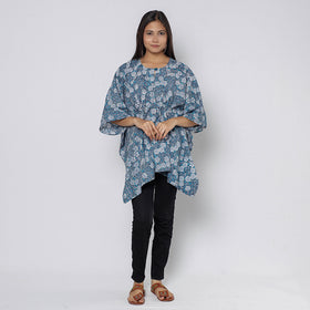 Sanganeri Block Print Cotton Kaftan (Short)