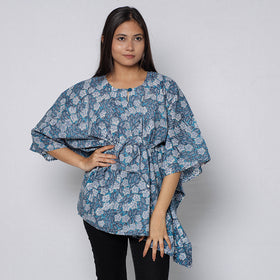 Sanganeri Block Print Cotton Kaftan (Short)