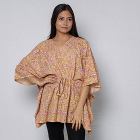 Sanganeri Block Print Cotton Kaftan (Short)