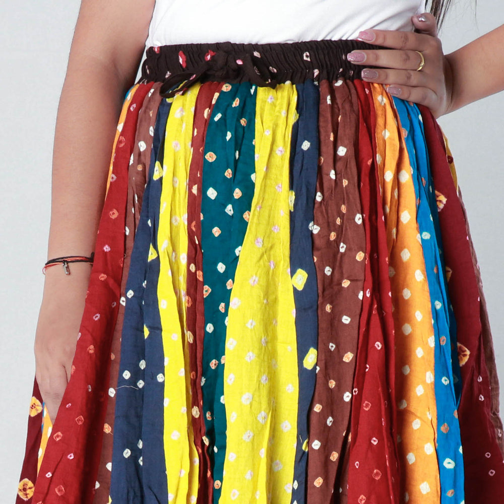 bandhani skirt 