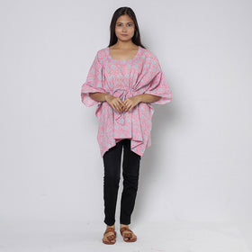 Sanganeri Block Print Cotton Kaftan (Short)