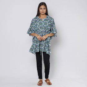 Sanganeri Block Print Cotton Kaftan (Short)