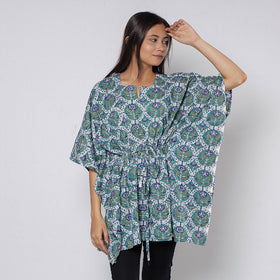 Sanganeri Block Print Cotton Kaftan (Short)