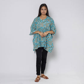 Sanganeri Block Print Cotton Kaftan (Short)