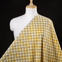 Yellow - Pipad Block Printed Cotton Fabric