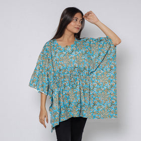 Sanganeri Block Print Cotton Kaftan (Short)