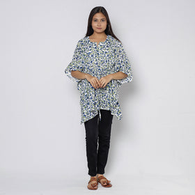 Sanganeri Block Print Cotton Kaftan (Short)