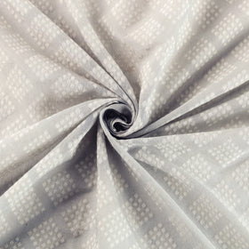  Pure Banarasi Handwoven Cutwork Buti Silk Cotton Fabric 