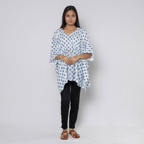 Sanganeri Block Print Cotton Kaftan (Short)